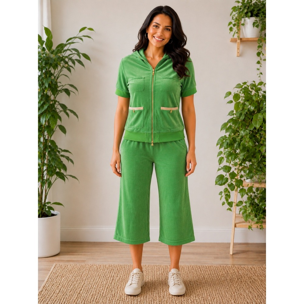 Juicy Couture cropped pants and top y2k XL